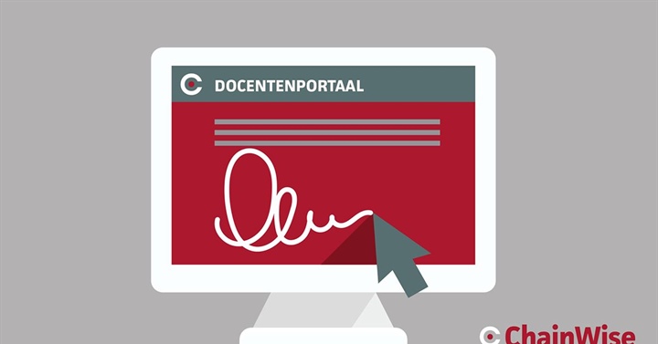 Module 'digitale handtekening' docentenportaal